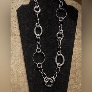 Ballet Silver-Tone Interlocking Circle Necklace - Women Jewelry
